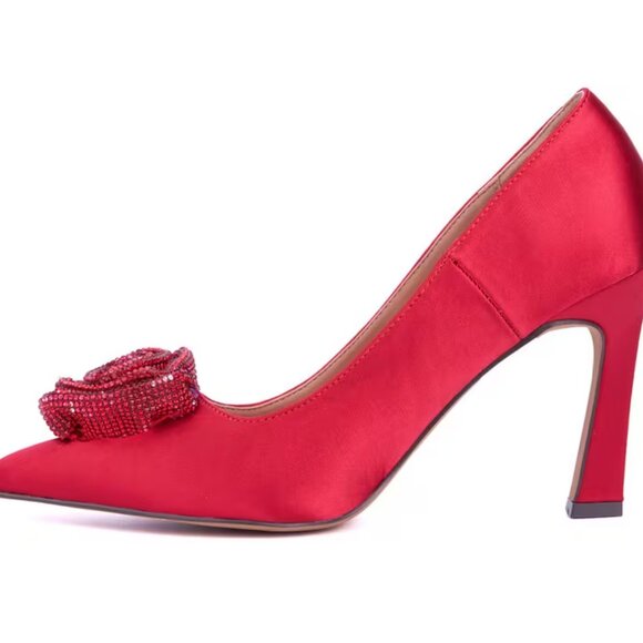 NEW NEW YORK & COMPANY Ilyana Pumps Heels red 266mn - Picture 5 of 9